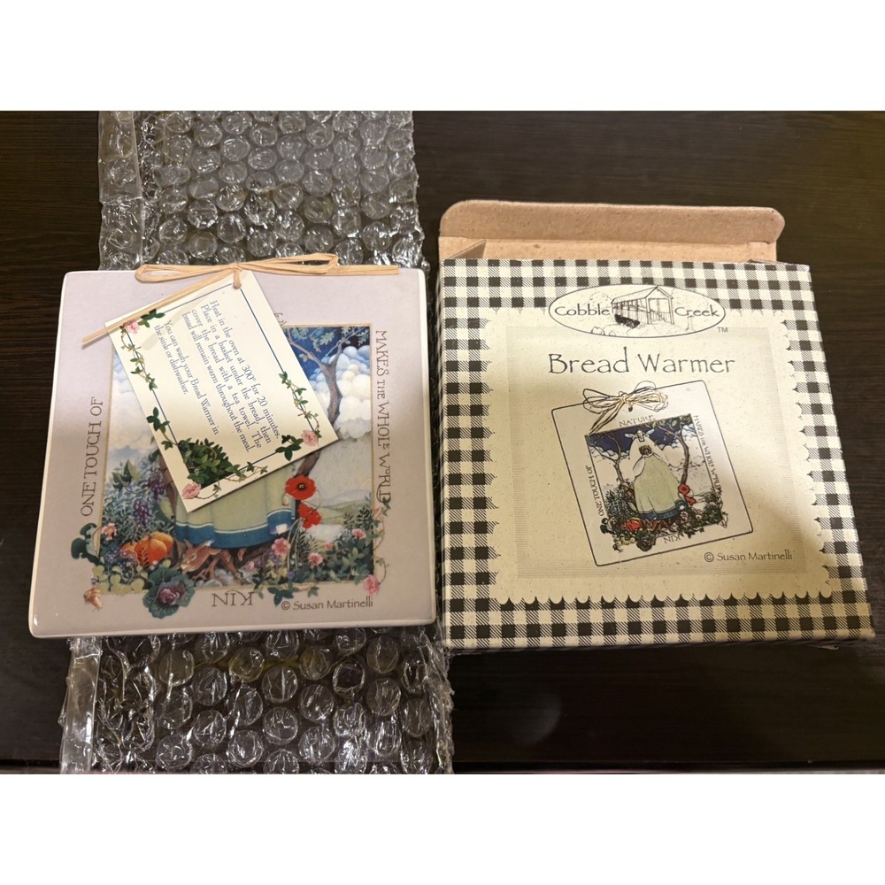 Cottagecore Farm Ceramic Bread Warmer Susan Marinelli Cottagecore Design Boxed